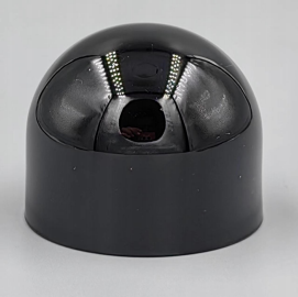 полукруглая грибовидная черная крышка