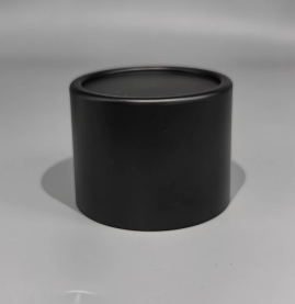 большая матовая черная утяжелённая крышка