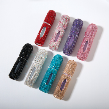 глиняный флакон со стразами с нижней заливкой